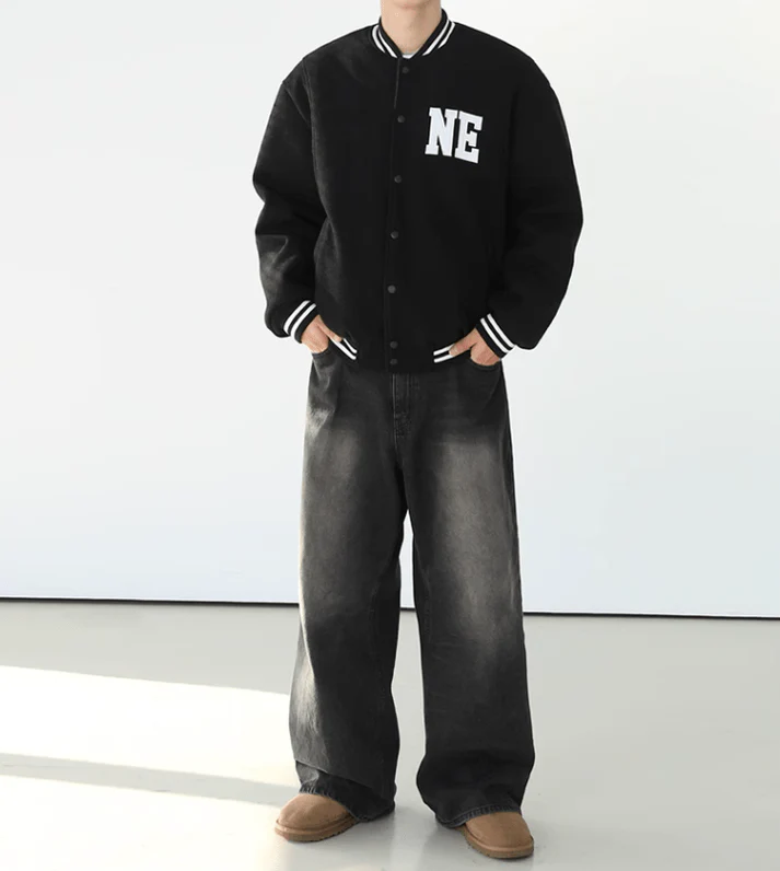 Washed Black Wide-Leg Denim Jeans - Image 7