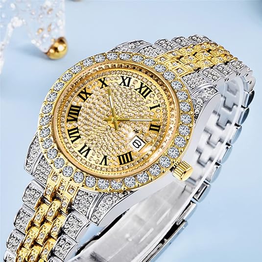 Roman Numeral Dial Gold Watch