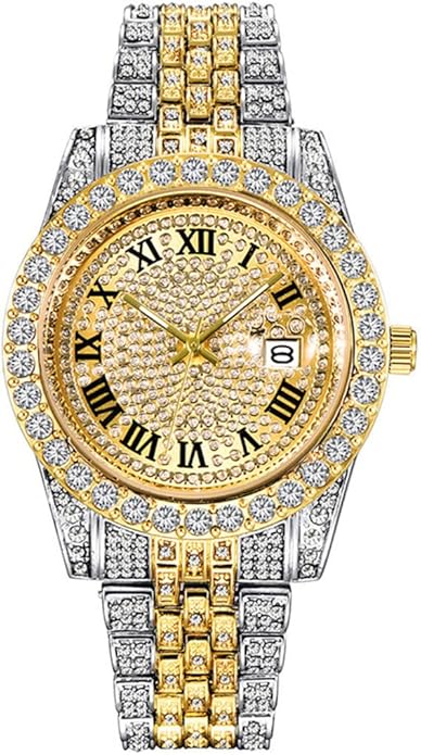 Roman Numeral Dial Gold Watch - Image 3