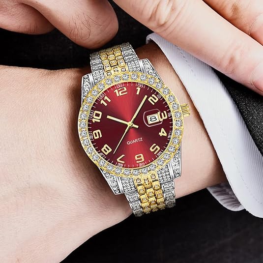 Roman Numeral Dial Gold Watch - Image 4