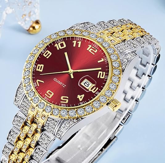 Roman Numeral Dial Gold Watch - Image 5